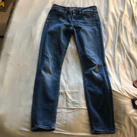 Lucky Brand Denim - Lucky Brand Dark Blue Brook Skinny Jeans